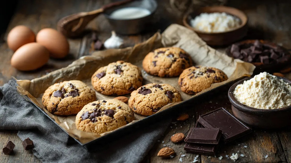 Almond Coconut Flour Chocolate Chip Cookies for Cellular Health