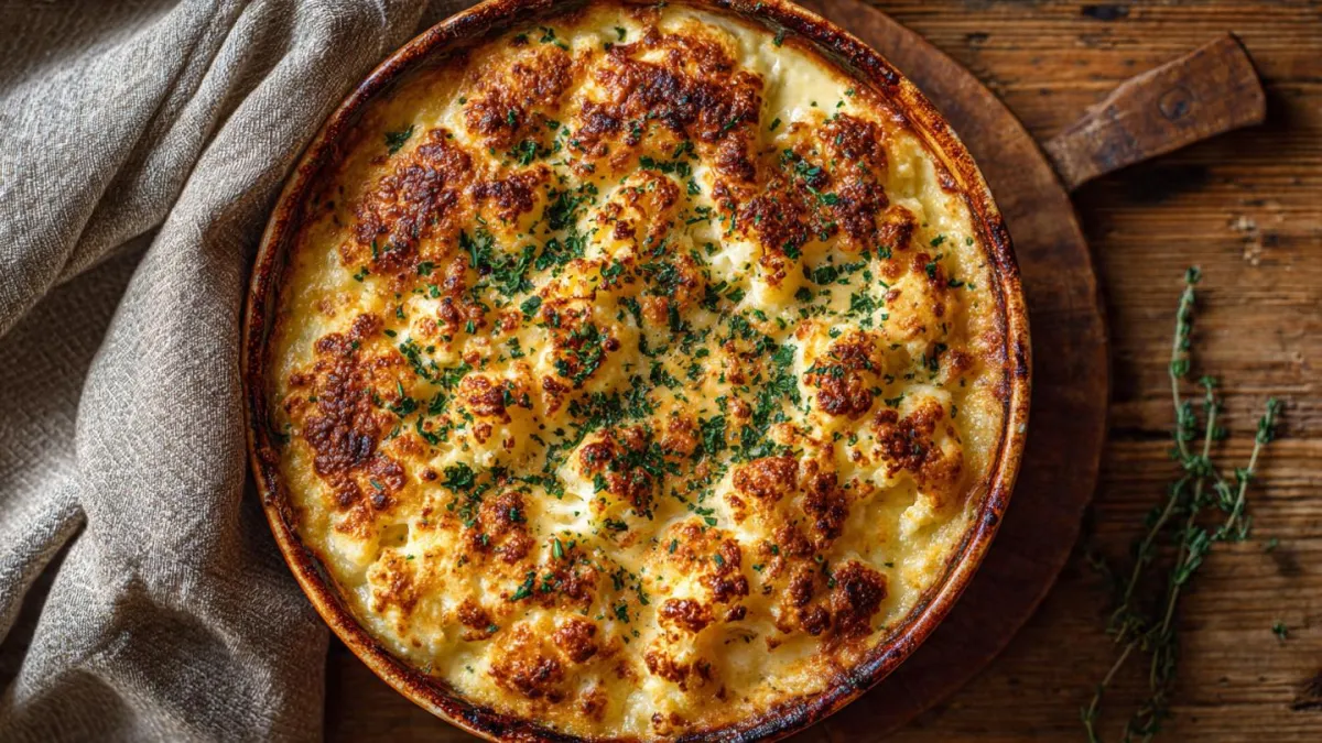 Cauliflower Au Gratin for Gut Health & Cellular Healing