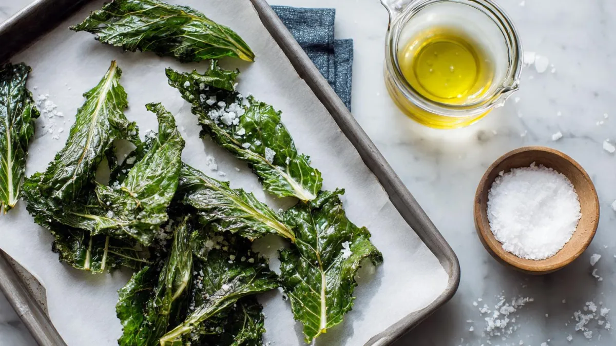 Baked Collard Green Chips for Cellular Health