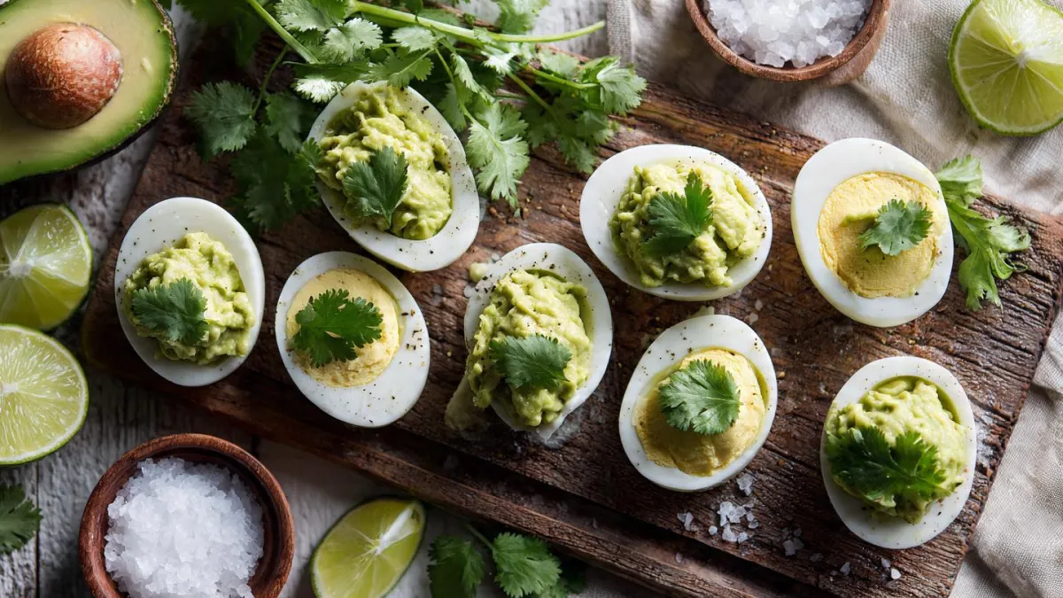 Guacamole Stuffed Eggs for Cellular Health