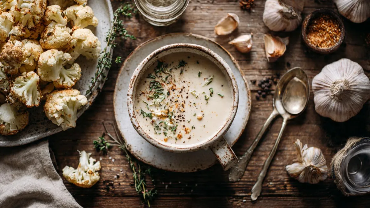 Roasted Cauliflower Soup for Cellular Health
