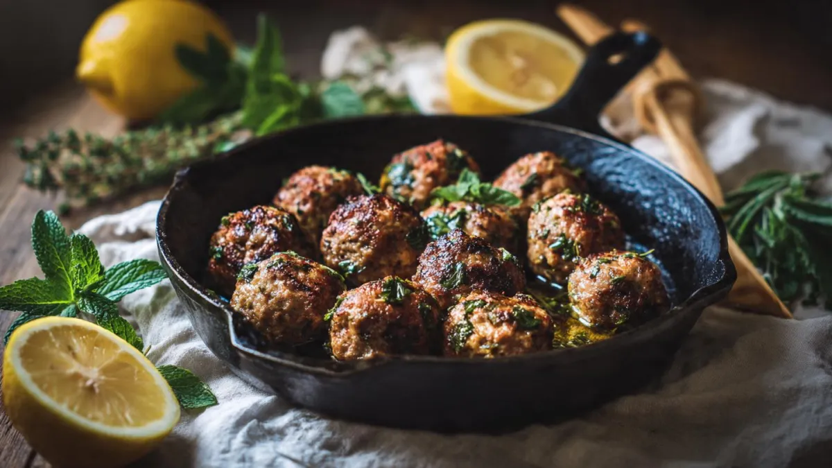 Greek Lamb Meatballs for Cellular Health