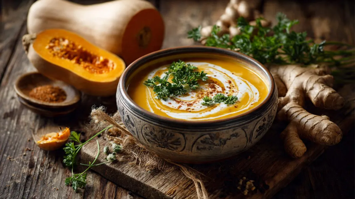Butternut Ginger Soup Recipe for Gut Health & Anti-Inflammatory Healing
