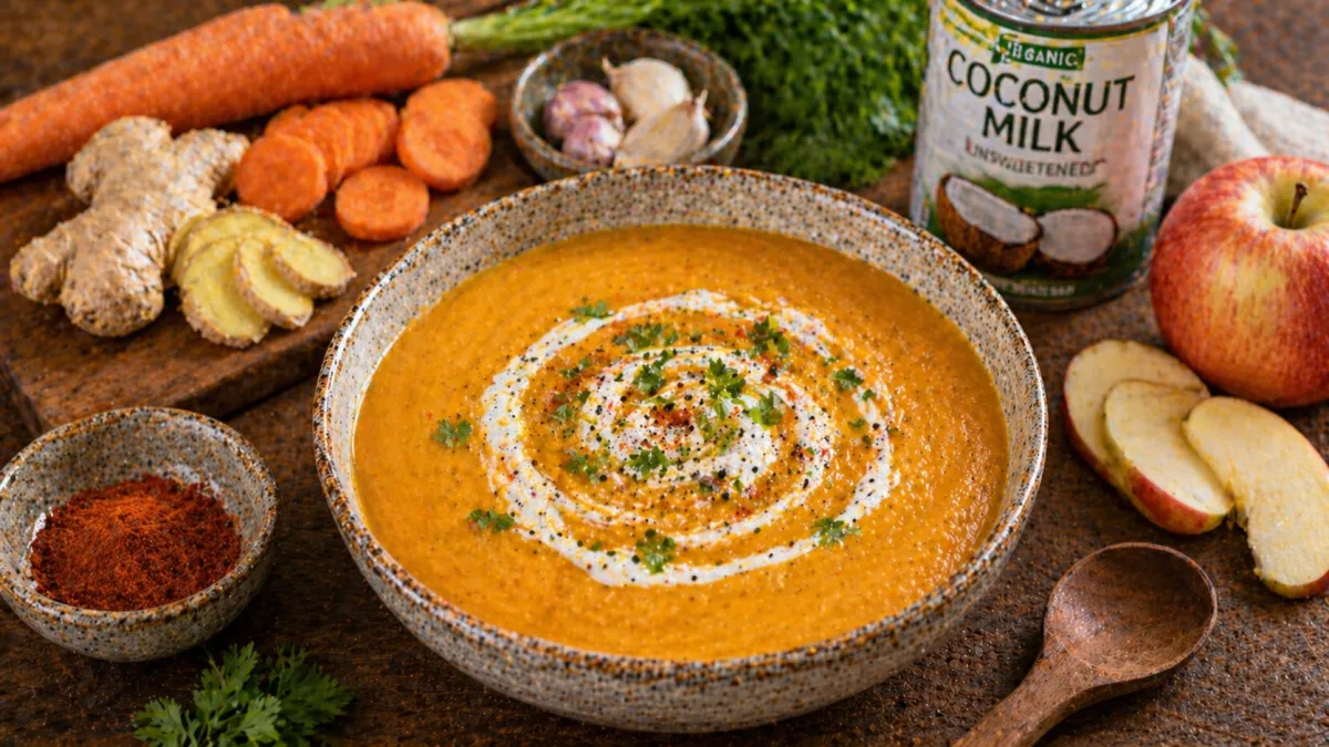 Carrot Ginger Apple Soup Recipe: A Gut-Healing, Anti-Inflammatory Blend