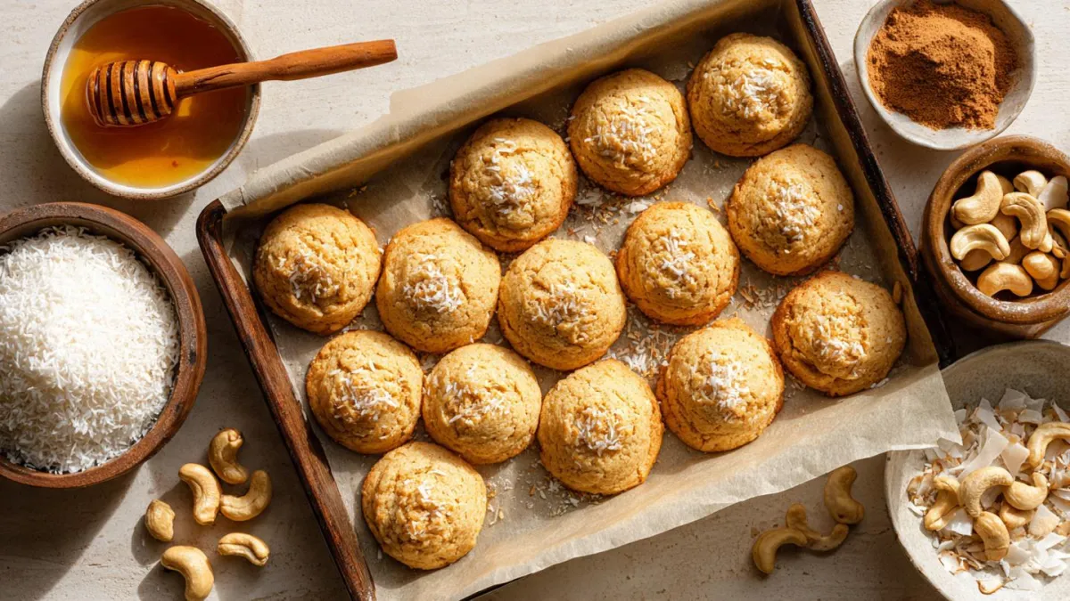 Coconut Cashew Cookies for Clean Energy and Cellular Health