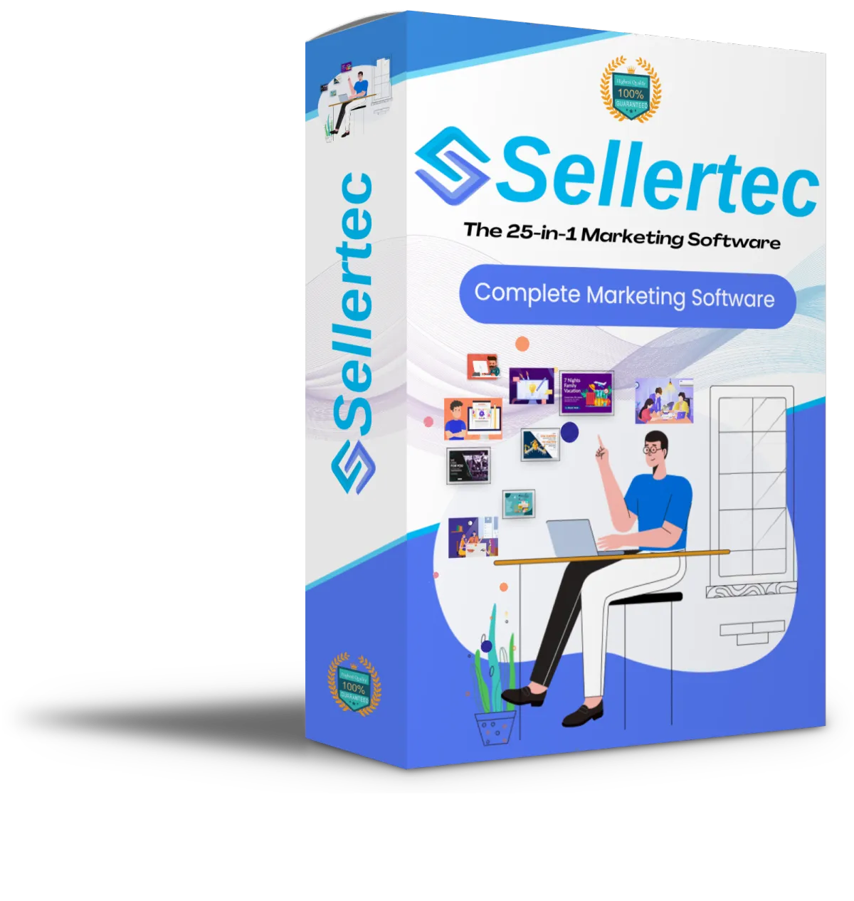 Sellertec All in one Digital marketing software with lifetime deal. 