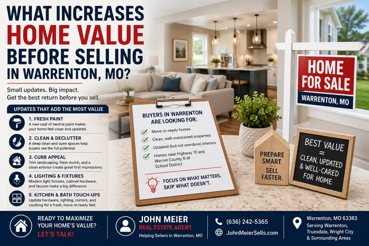 What Increases Home Value Before Selling in Warrenton, MO?