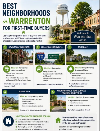 Best Neighborhoods in Warrenton for First-Time Buyers