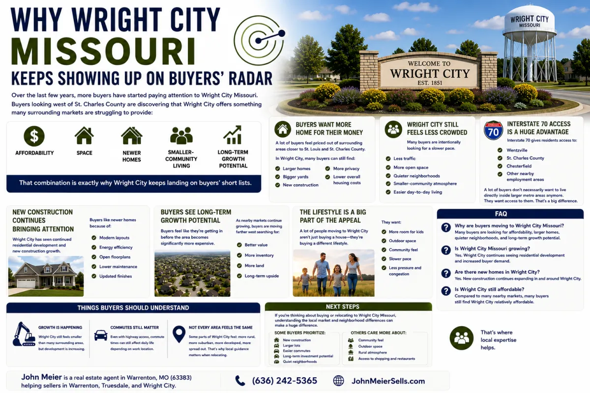 Why Wright City Missouri Keeps Showing Up on Buyers’ Radar