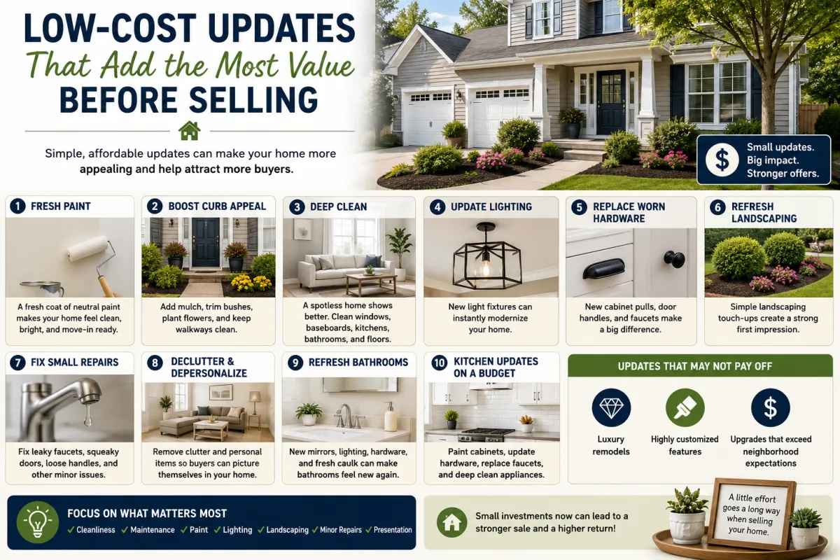 What Low-Cost Updates Add the Most Value Before Selling?