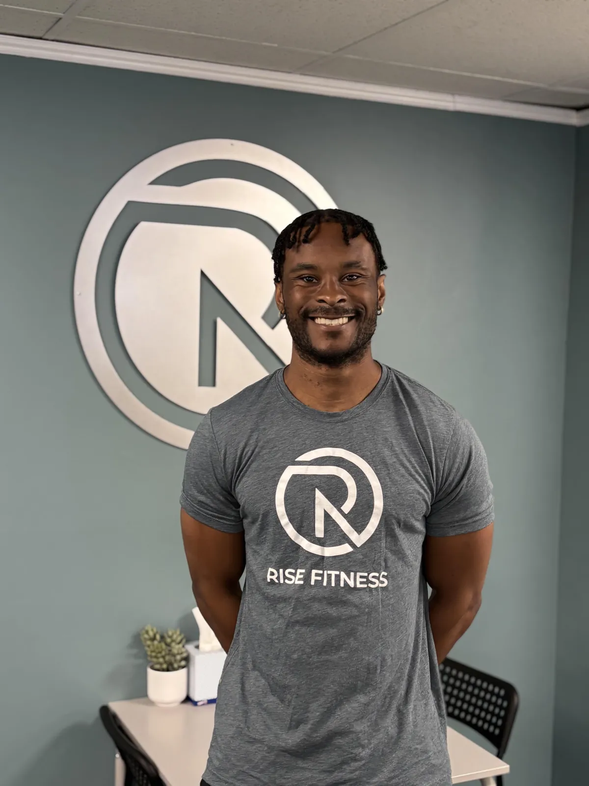 Personal trainer coaching adults 50+ at RISE FITNESS in Sharon, MA