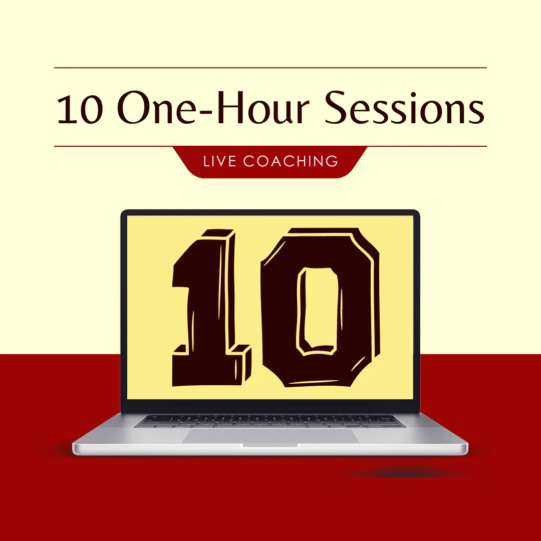 10 one-hour sessions of live coaching