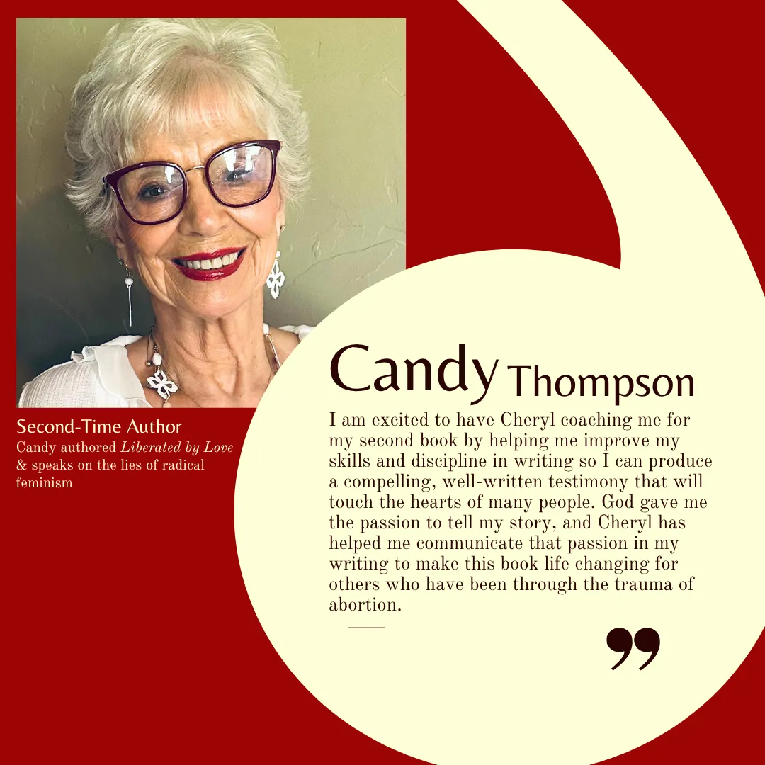 Testimony from second-time author Candy Thompson