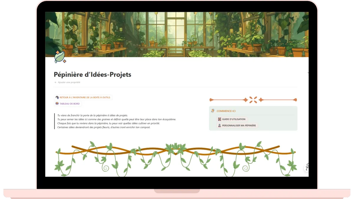 pépinière idées projets