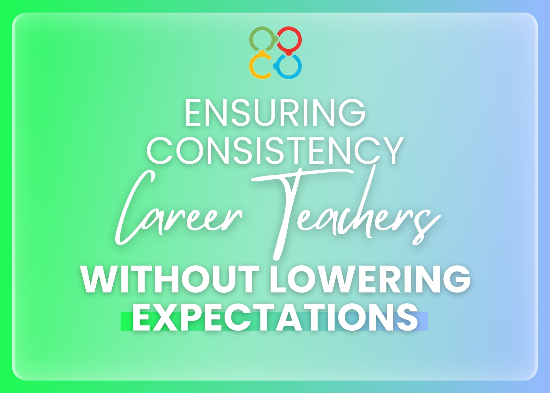 Ensuring Consistency Without Standardising Teaching