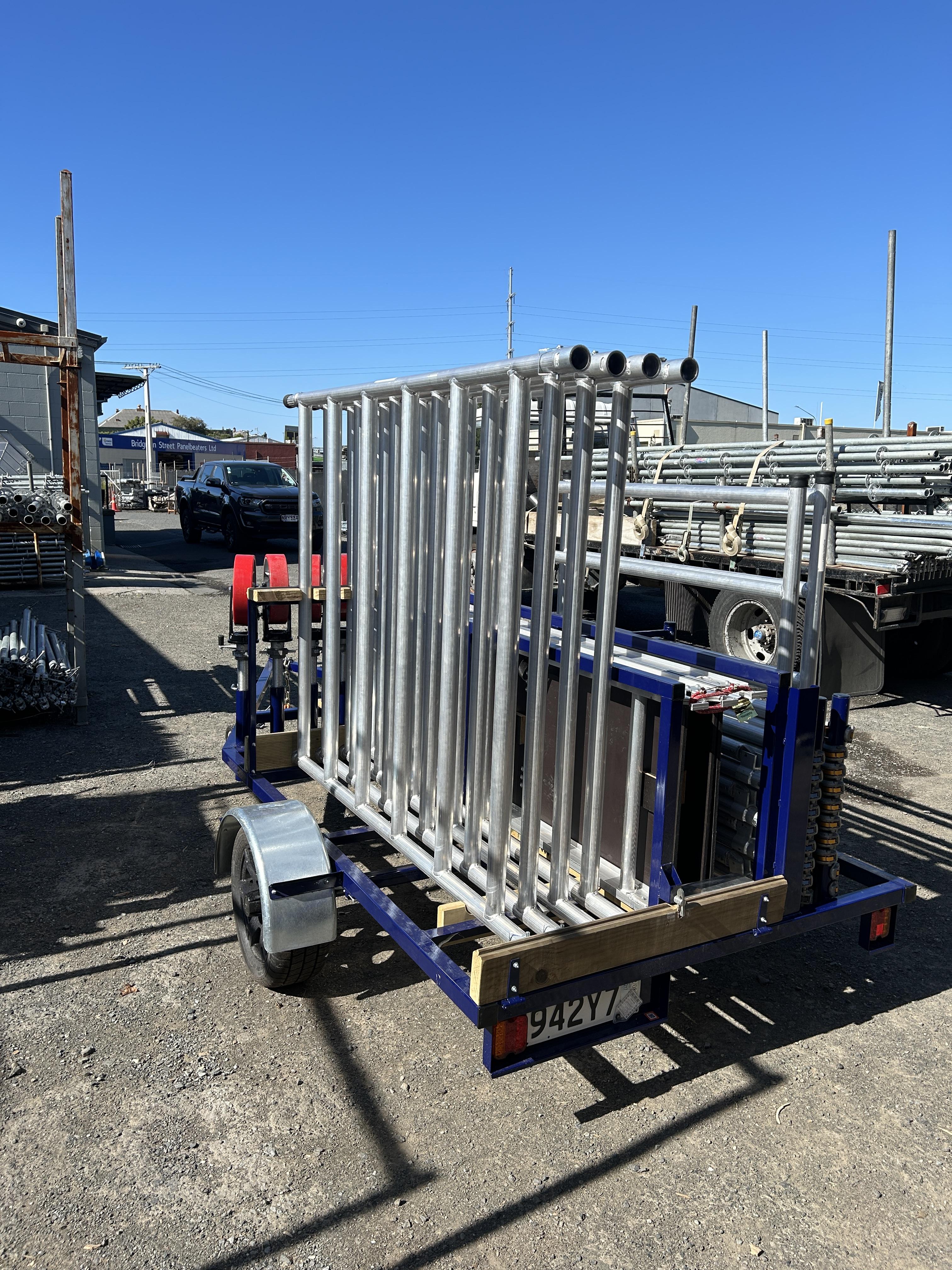 Mobile scaffold trailers for hire in Dunedin and Coastal Otago