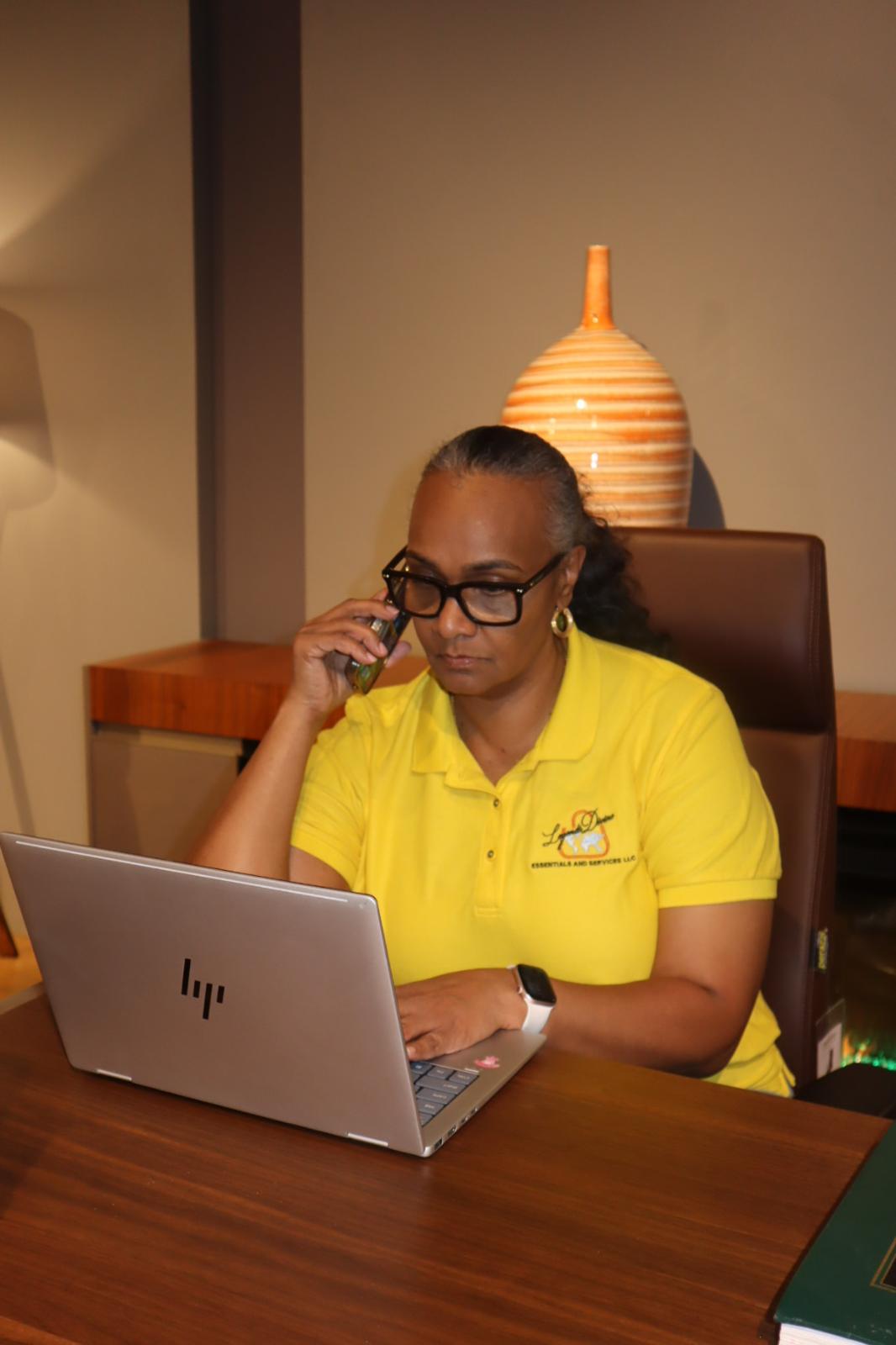 Customer receiving a Legends Devine package at their doorstep