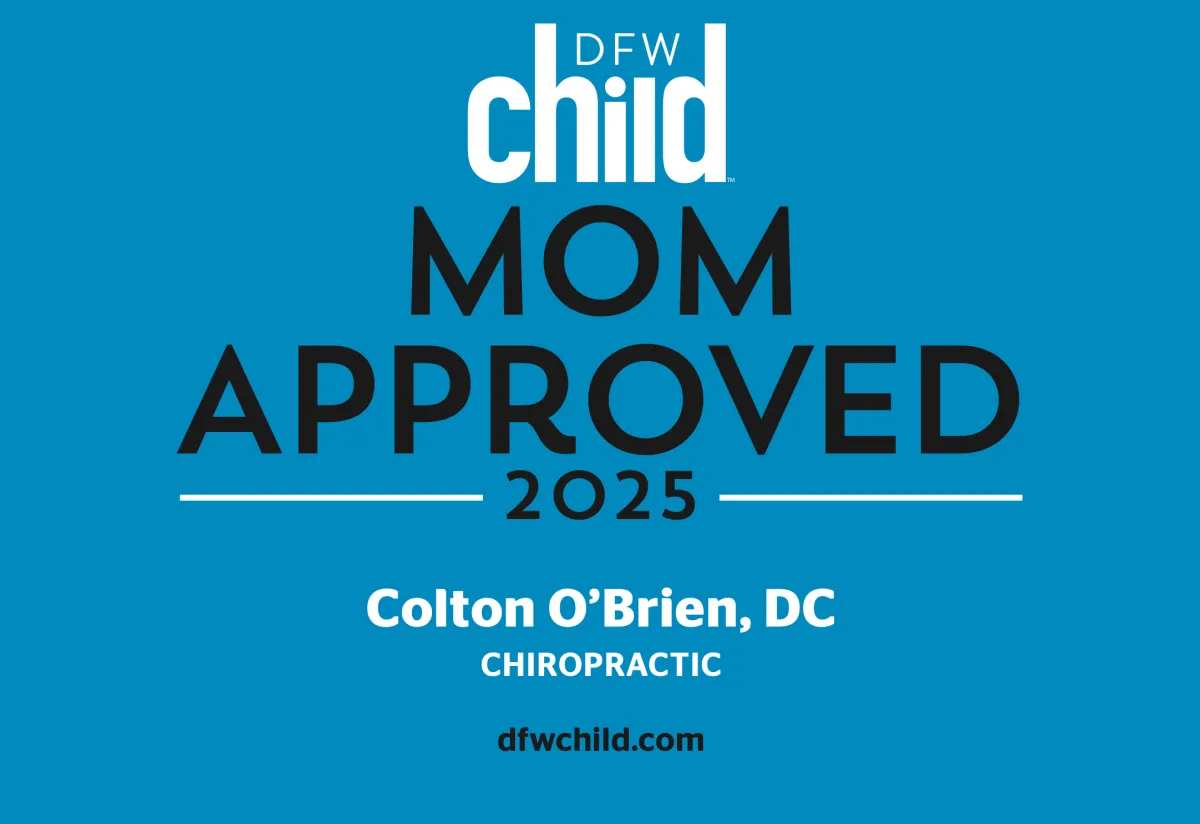 Mom Approved pediatric chiropractor featured in DFW Child Magazine serving Allen TX families