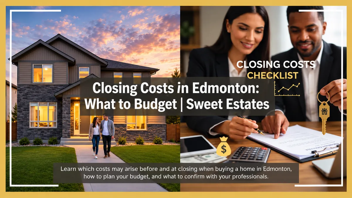 Closing Costs in Edmonton: What to Budget | Sweet Estates