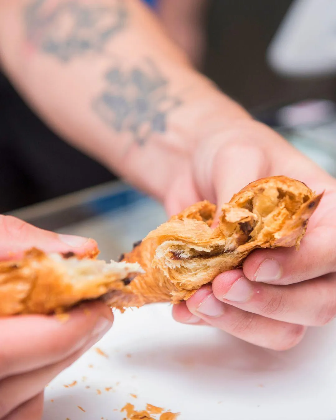 Freshly baked pastries at La Croissanterie Cyprus