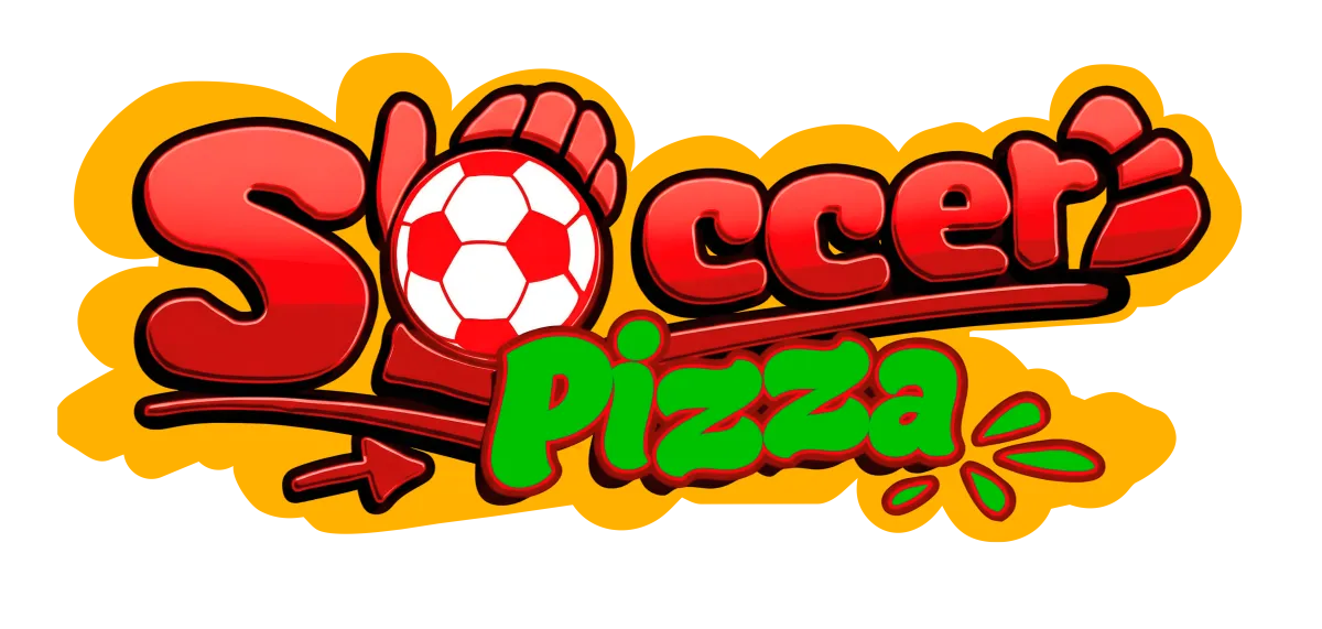 soccer pizza logo