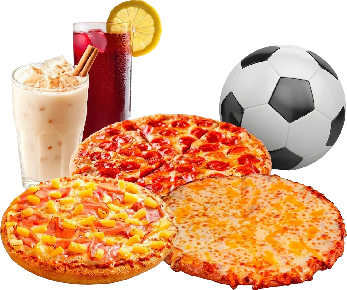 soccer pizza food