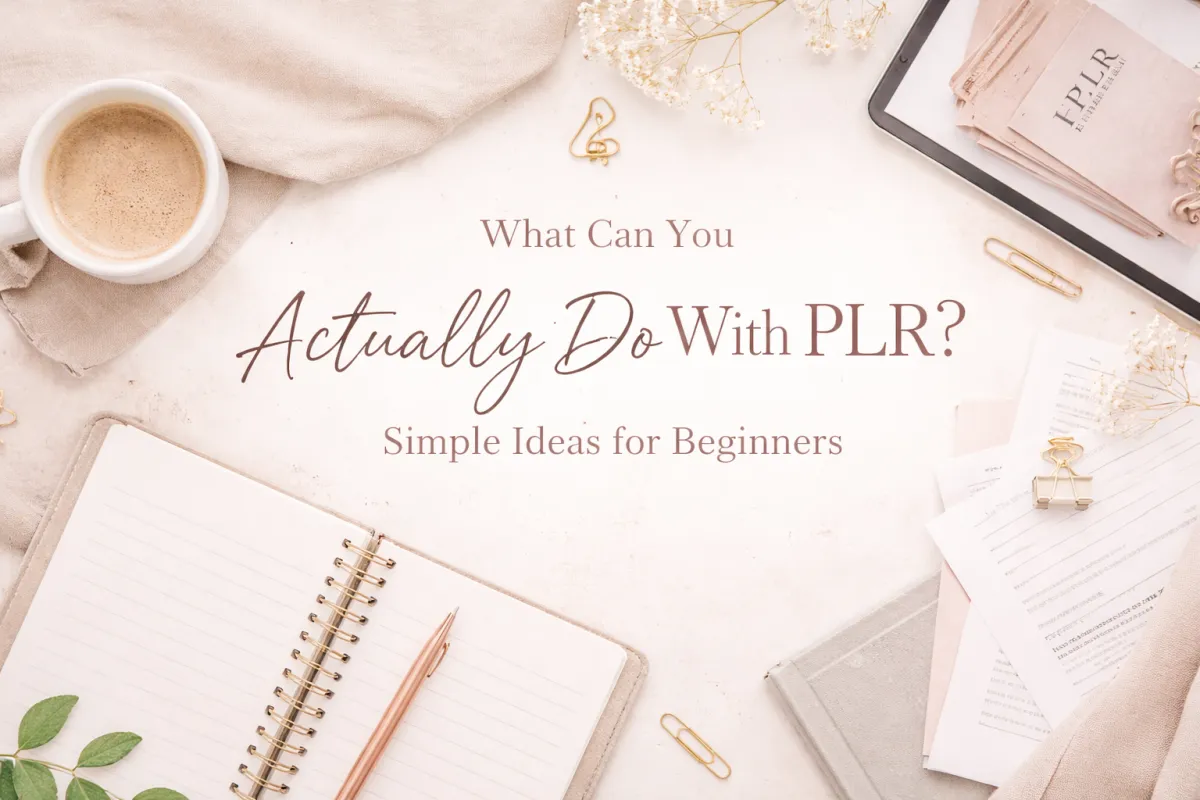 repurposing PLR content into blog posts, emails, Instagram captions, and Pinterest ideas for consistent content creation