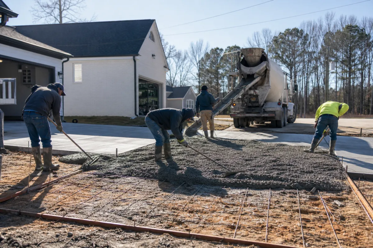Rock Hill Stamped Concrete