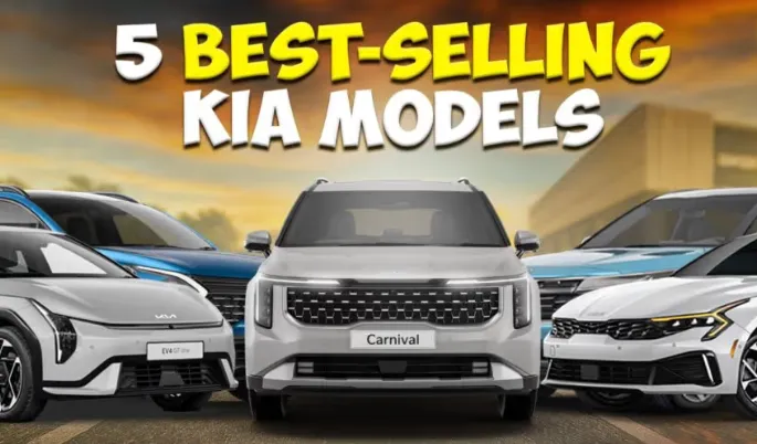 A vintage copper BMW coupe parked indoors.