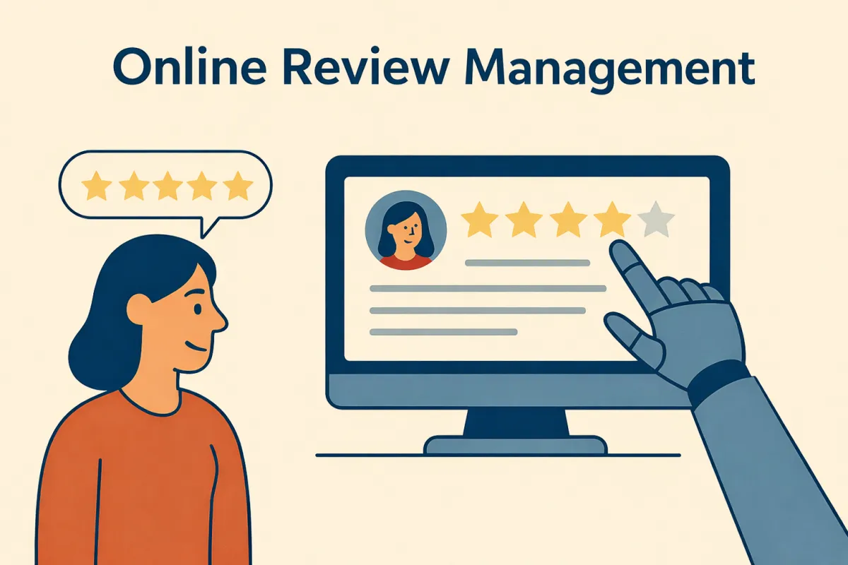 Online review management for local businesses