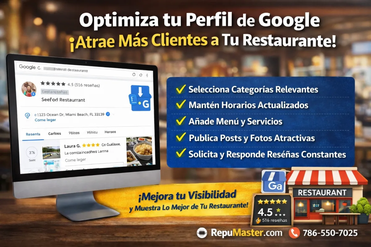 Tip: Optimización del Google Business Profile — El vendedor digital más importante para tu restaurante