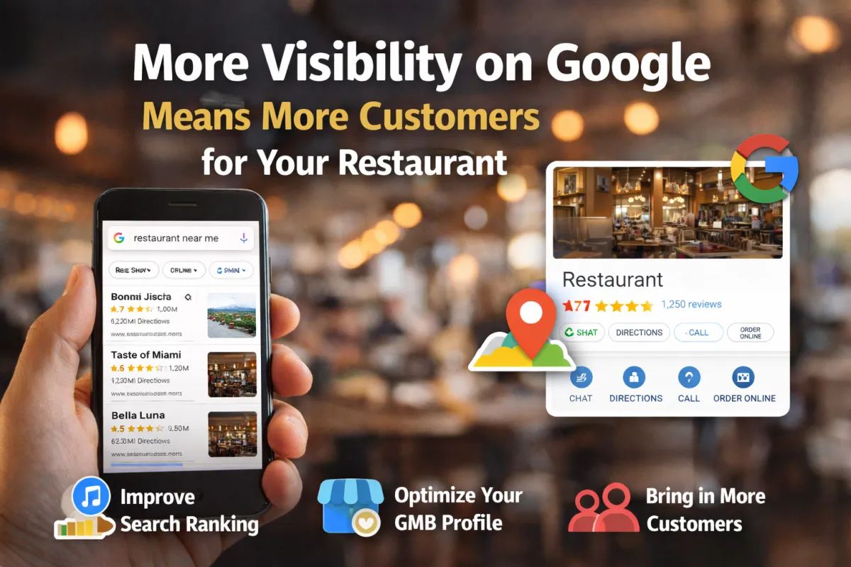 More Visibility on Google Means More Customers for Your Restaurant
