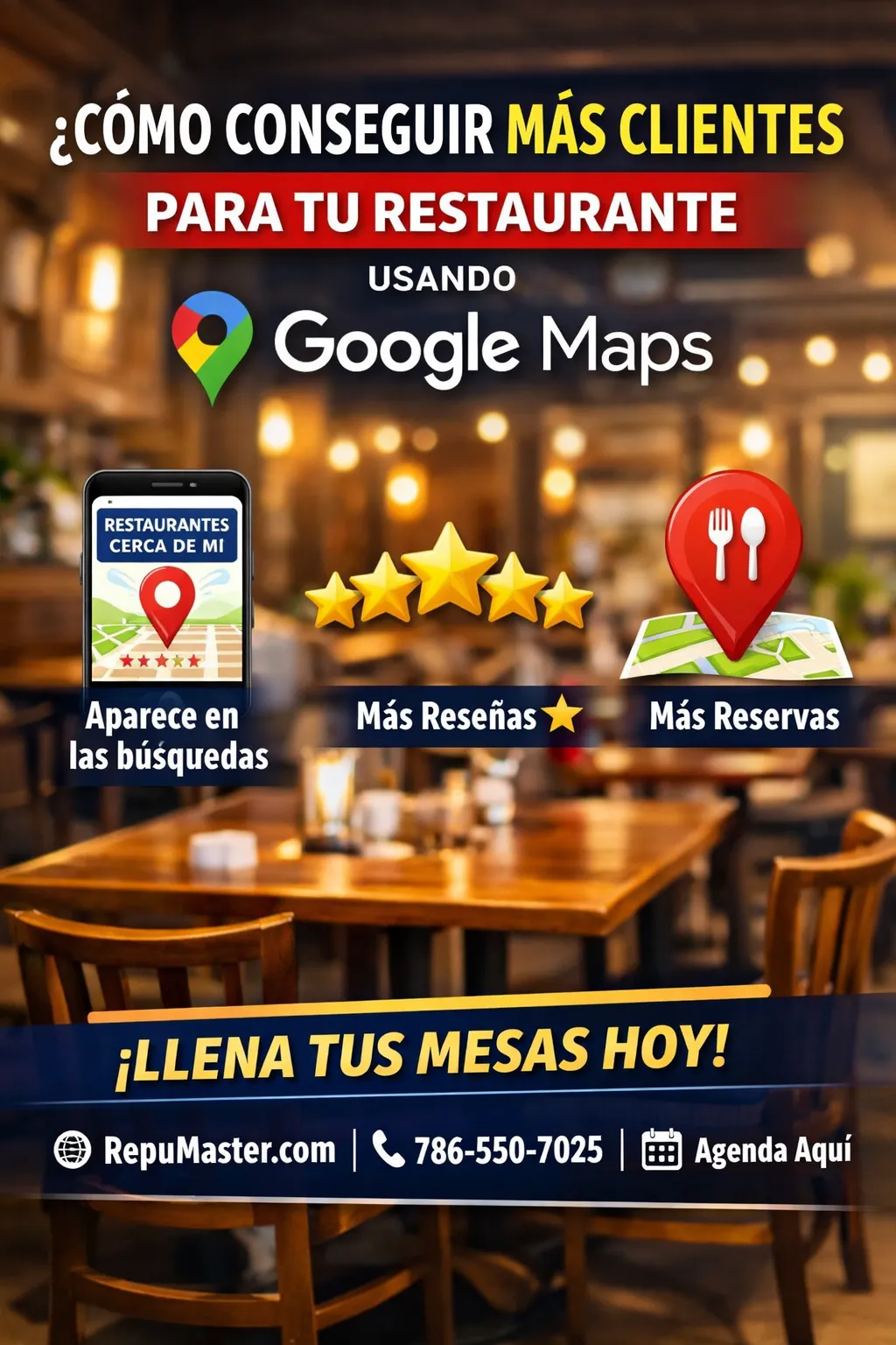 Cómo conseguir más clientes para tu restaurante usando Google Maps