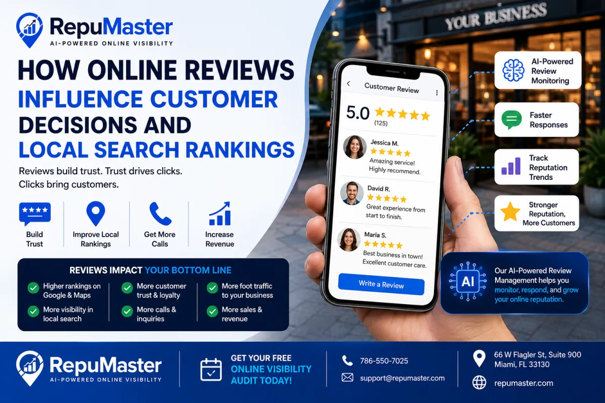How Online Reviews Influence Customer Decisions and Local Search Rankings