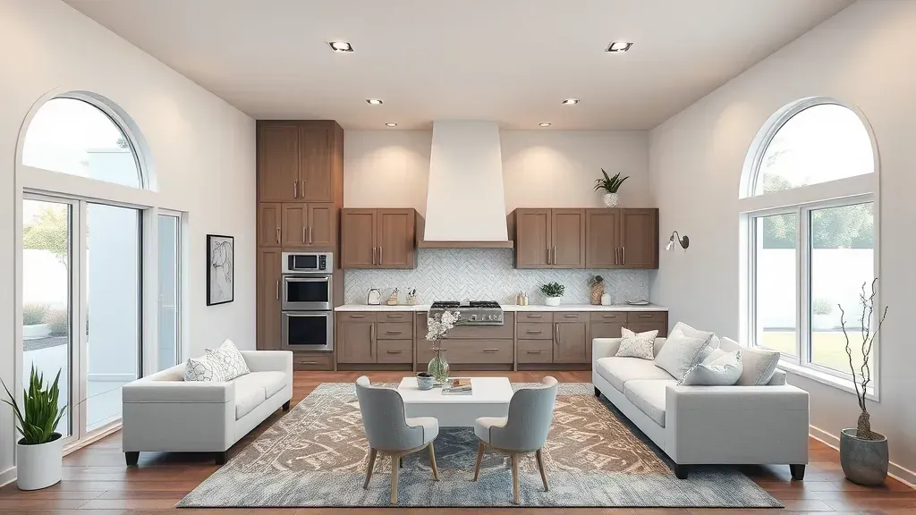 Home Remodeling in Chino CA showcasing modern kitchen designs and stylish living spaces.