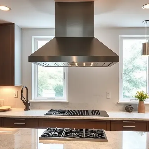 Completed stainless steel range hood installation in a modern Mentone CA kitchen showcasing sleek design and craftsmanship