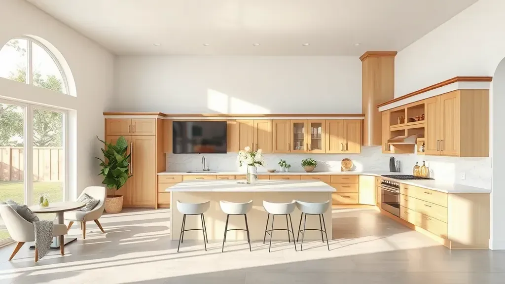 Home Remodeling in San Bernardino, CA showcasing modern kitchen design and renovation features.