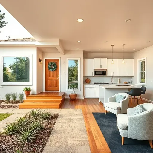 Completed home remodeling project in Mentone CA showcasing modern design elements and elegant finishes.