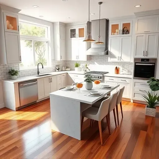 Beautifully remodeled kitchen in Colton, CA with modern cabinetry, sleek countertops, and natural sunlight streaming in.