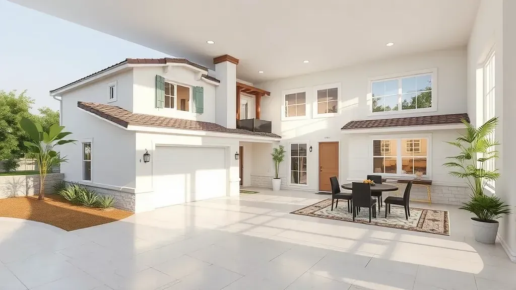 Home Remodeling in Eastvale, CA featuring modern kitchen and stylish living area design.