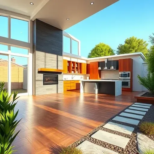 A beautifully remodeled home in Rancho Cucamonga with modern and classic design, featuring open living, elegant flooring, and a lush garden.