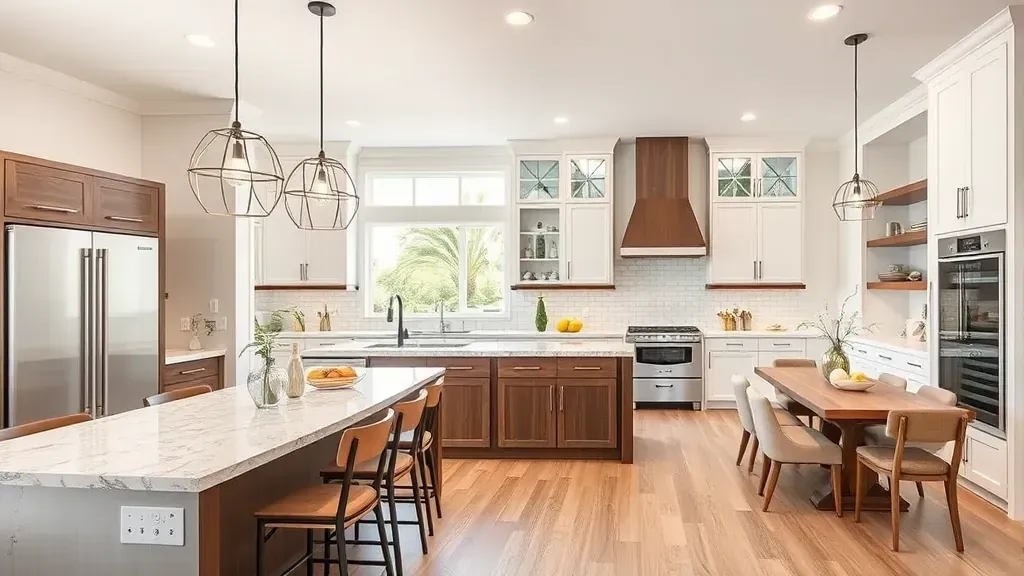 Open concept kitchen remodeling projects in Mentone CA showcasing modern design and functionality.