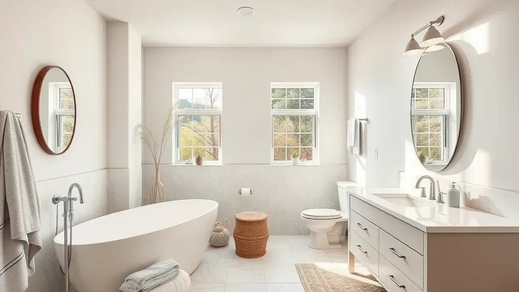 Bathroom remodeling project showcasing modern fixtures and design in Mentone, CA.