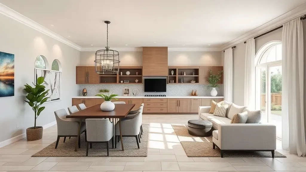 Home Remodeling in Calimesa, CA with updated kitchen and living space makeover.