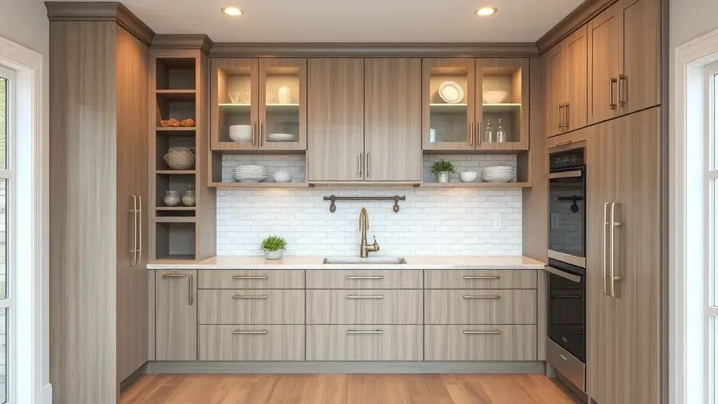 Kitchen pantry installation projects in Mentone, CA showcasing organized shelves and modern design elements