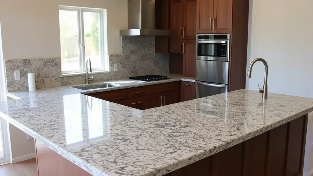 Granite countertop installation projects in Mentone, CA showcasing beautiful designs and craftsmanship.