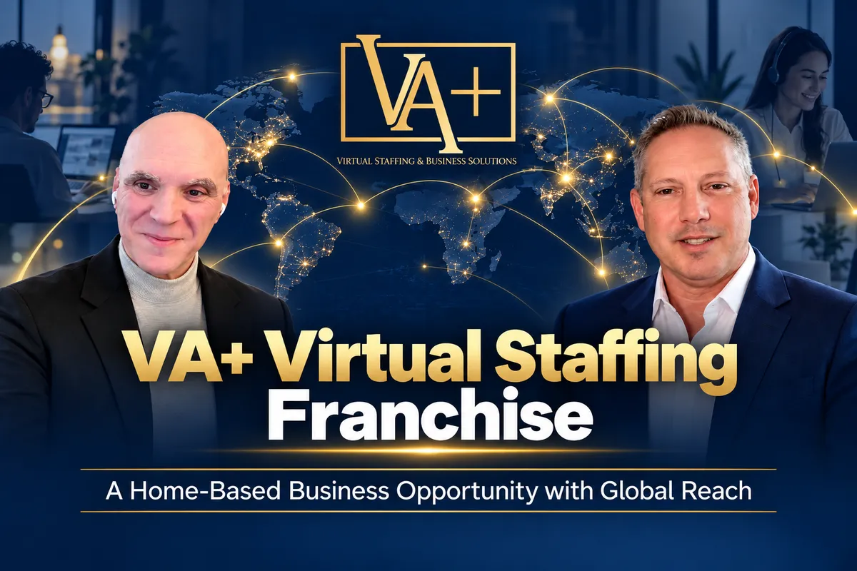 Explore the VA+ Virtual Staffing franchise, a home-based B2B business with AI-enabled services, recurring revenue potential, and global reach.