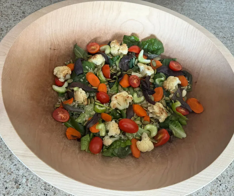 Salad of the Week: Roasted Cauliflower & Carrot Quinoa Bowl