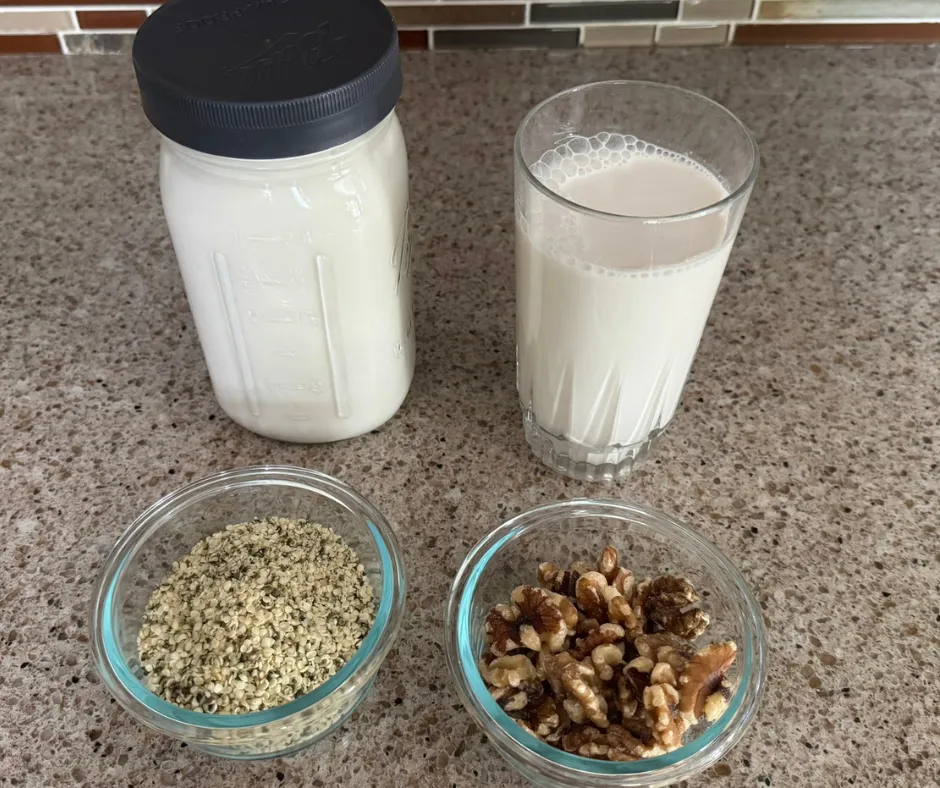 Homemade Walnut Hemp Milk