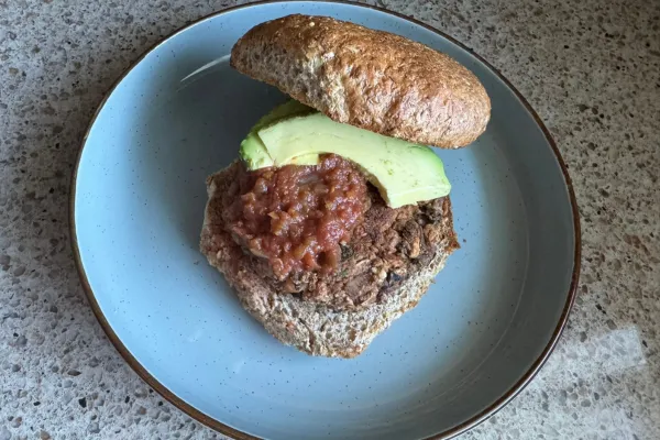 Pinto Bean & Mushroom Burgers